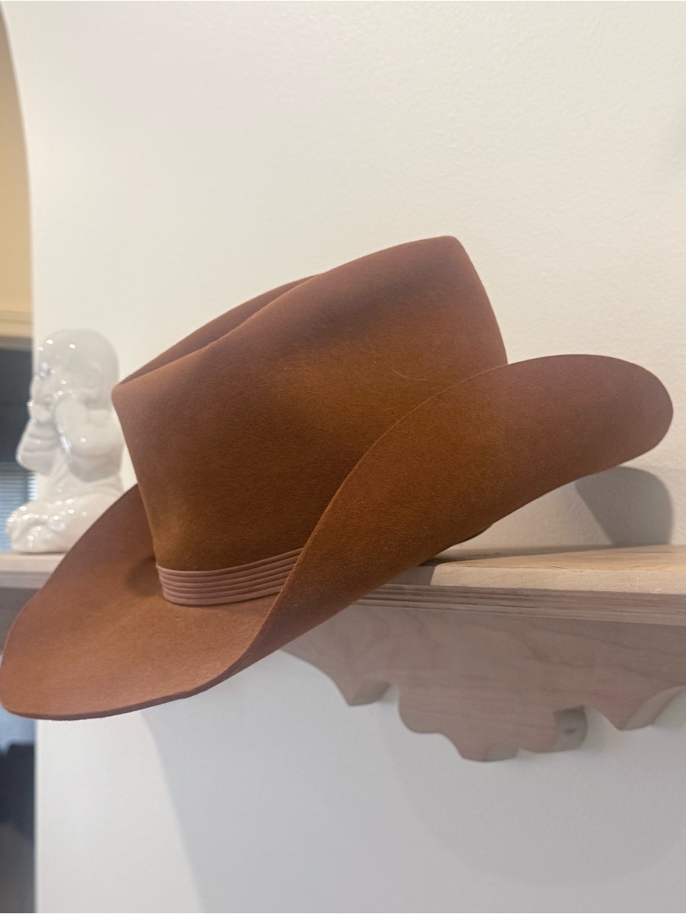 Vintage Resistol 3X Beaver Hat 6 3/4 Whisky Brown Feeders Supply Louisville 🤠